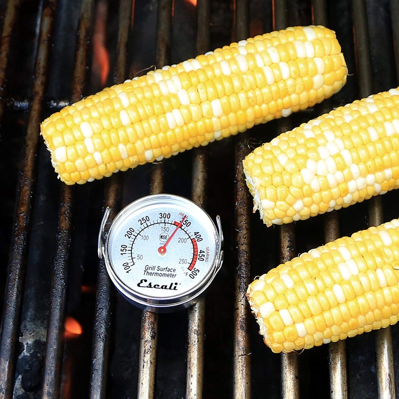 Escali AHG2 Stainless Steel Direct Grill Surface Thermometer, Searing Temperature Zones 100-500F Degree Range NSF Certified - Image 4